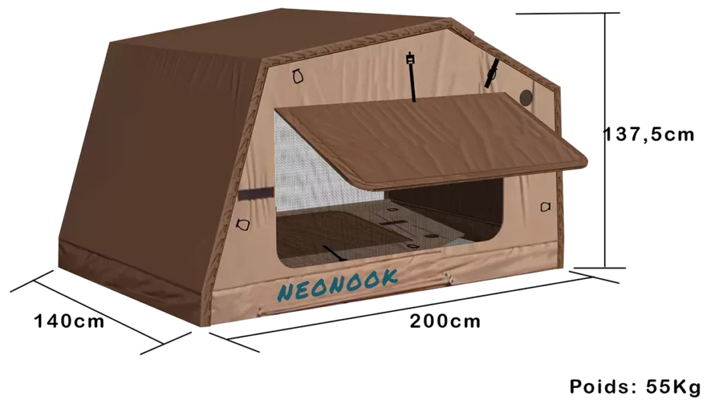neonook tent tents tente toit voiture van dimensions et poids