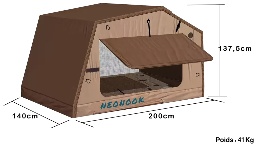 neonook tent tents tente toit voiture van dimensions et poids