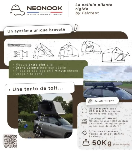neonook tent tents tente toit voiture van 4x4 presentation 01